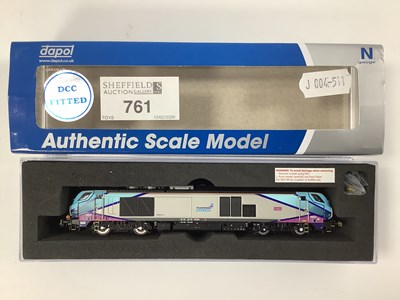 Lot 761 - A Boxed Dapol 'N' Gauge Class 68 Felix...