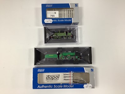 Lot 765 - Two boxed Dapol N gauge locomotives: an M7 0-4-...