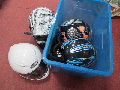 Lot 1234 - Motor Cycling Helmets - Viper, Novak (2) and T....