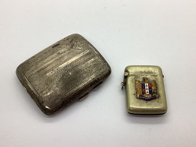 Lot 50 - A Hallmarked Silver Cigarette Case, allover...