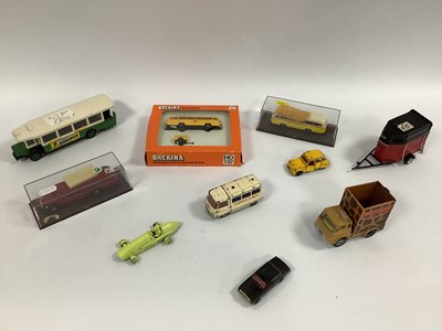 Lot 756 - Nine diecast and plastic model vehicles by...