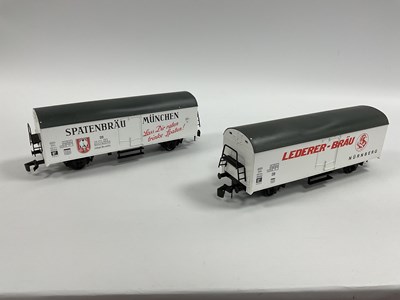 Lot 952 - Two Lima O gauge German Brewery Wagons.