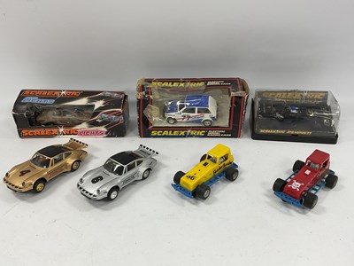 Lot 636 - Seven Scalextric 1:32 Scale Slot Cars to...