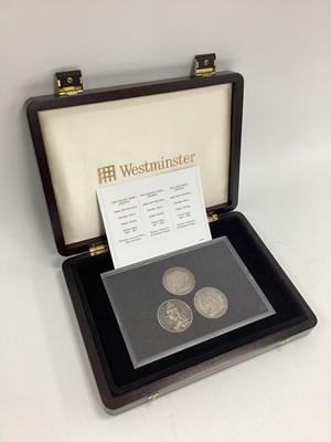 Lot 412 - Westminster Silver Victoria Crown Three Coin...