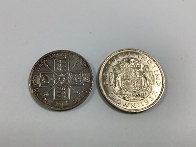 Lot 509 - 1937 George VI Silver Crown, together with a...