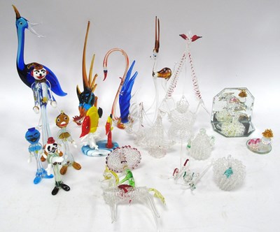 Lot 1362 - Collection of Art Glass Animals and Ornaments,...