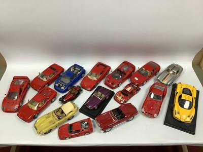 Lot 431 - Twelve 1:18 Scale Diecast Model Cars, by...