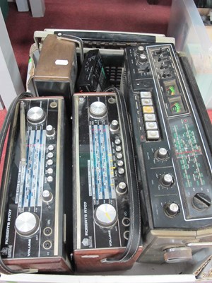 Lot 1533 - Vintage Radios and Recorders, including Crown...