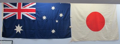 Lot 331 - Japanese National Flag Banner, two-piece...