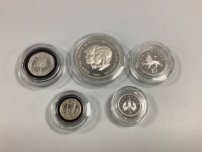 Lot 545 - Collection Of Five Silver Proof Coins,...
