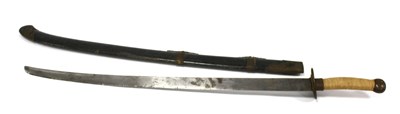Lot 1411 - A Chinese Style Sabre with Scabbard, featuring...