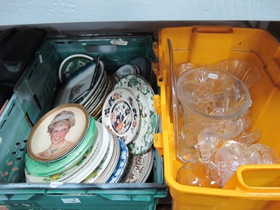 Lot 1182 - Glassware and Ceramic Plates, including a...