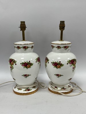 Lot 1272A - Royal Albert 'Old Country Roses' A Pair of...