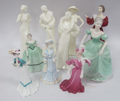Lot 1298 - Coalport 'In Vogue' Figurines (4), 'Henrietta',...