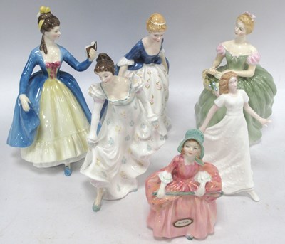 Lot 1358 - Royal Doulton Figurines - 'Alison', 'Clarissa'...