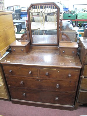 Lot 1637 - XIX Century Mahogany Dressing Table with Swing...
