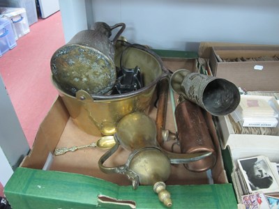 Lot 1029 - Brass Trench Art Shell, 34cm high. XIX Century...