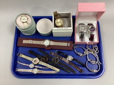 Lot 80 - Michael Kors Gold Tone Diamanté Ladies...