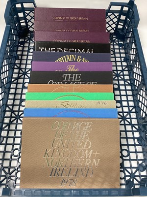 Lot 342 - Twelve Royal Mint Proof Year Sets, three 1970,...