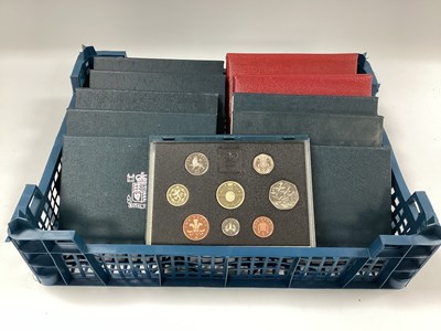 Lot 365 - Eleven Royal Mint Proof Year Coin Sets,...
