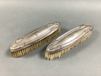 Lot 16 - A Matched Pair of Hallmarked Silver Backed...