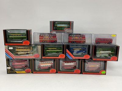 Lot 227 - Thirteen 1:76th Scale Diecast Model Buses by...