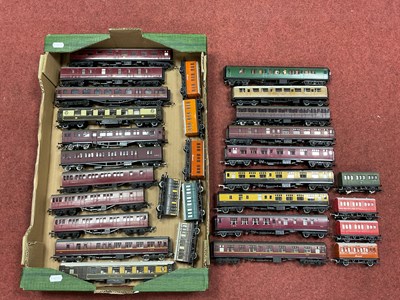 Lot 69 - Thirty Two OO Gauge Coaches by Triang, Hornby...