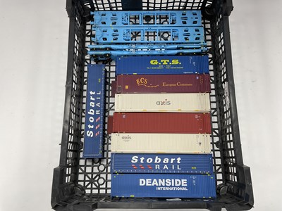 Lot 261 - Two pairs of Dapol 00 gauge container flat...