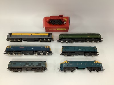 Lot 195 - Seven 00 gauge diesel locomotives by Triang,...