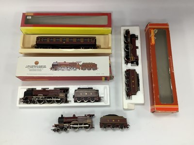 Lot 188 - Three 00 gauge Hornby LMS locomotives: two 4-4-...
