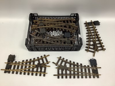 Lot 457 - Ten LGB G scale small-radius points (600mm)...