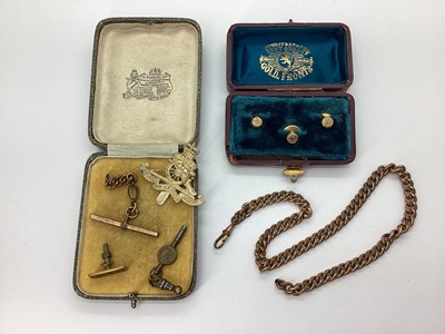 Lot 300 - A Set of Three Mother of Pearl Inset Shirt...