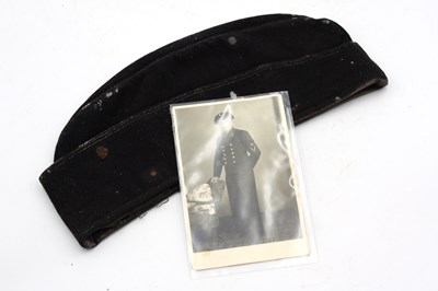 Lot 549 - WWII Third Reich Kriegmarine Overseas Cap, no...