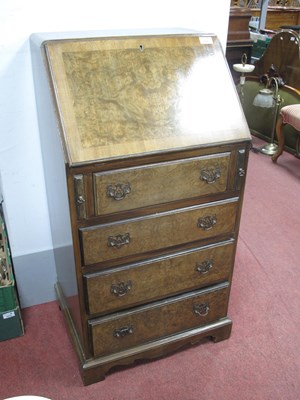 Lot 1606 - A Slant-front Writing Bureau, with a fall...