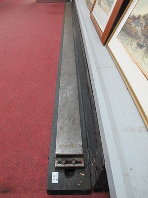 Lot 1174 - 12 Foot Steel Straight Edge Rule in Imperial...