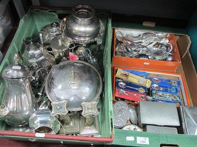 Lot 1089 - Silver Plate Ware, including assorted souvenir...