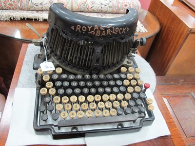 Lot 1539 - Royal Bar-Lock Typewriter, circa early XX...