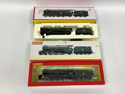 Lot 455 - Two boxed Hornby 00 gauge pacific locomotives:...