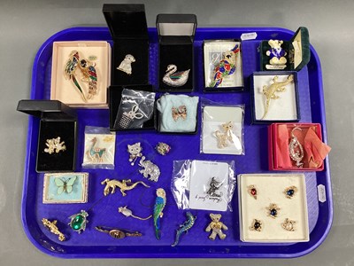 Lot 271 - A Collection of Assorted Animal Brooches, to...