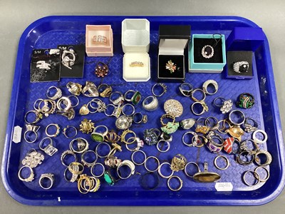 Lot 273 - A Selection of Modern Dress Rings, including...