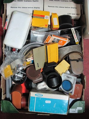Lot 1194 - Camera Accessories, including boxed camera...