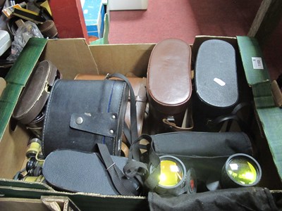 Lot 1193 - Binoculars, including cased Carl Zeiss Jena...