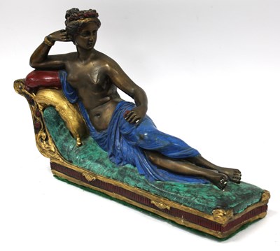 Lot 1494 - After Antonio Canova, colour painted cast...