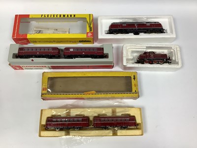 Lot 480 - Two Fleischmann HO scale German diesel...