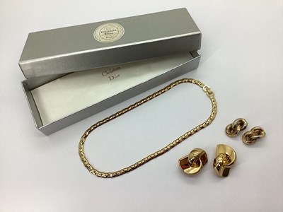 Lot 205 - Christian Dior; A Gilt Coloured Fancy Link...