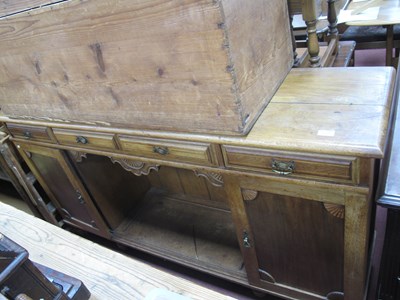 Lot 1617 - Late XIX Century Oak and Pine Dresser Base...