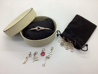 Lot 169 - Links of London; 'Karabiner' Bangle, stamped...