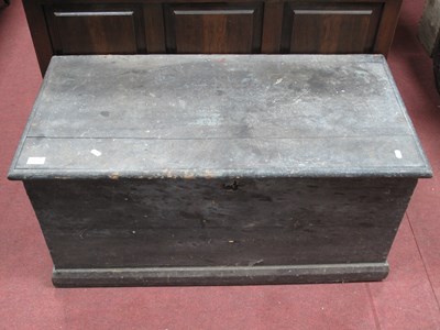 Lot 1614 - XIX Century Pine Blanket Chest, 94cm wide.