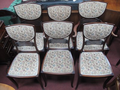 Lot 1660 - Set of Six (Four Single, Two Carver) Edwardian...