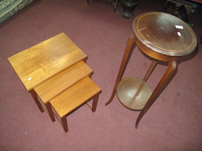 Lot 1629 - Edwardian Inlaid Mahogany Plant Stand, with...